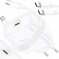 Įkroviklis 45W GaN USB-C PD 3.0 QC 3.0 su laidu