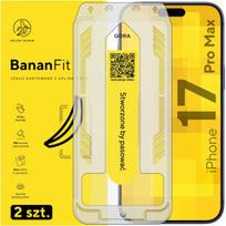 Grūdintas stiklas su 9H BananFit aplikatoriumi Apple iPhone 17 Pro Max