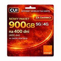 SIM kortelė Internet Orange LTE 4G 5G 900GB 400 dienų, maršrutizatoriui, kamerai, GPS