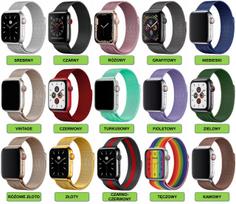 Dirželis Apple Watch 4–11 SE 40mm 41mm 42mm, 15 spalvų