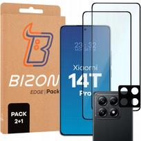 Grūdinto stiklo ir kameros stikliukas Bizon Xiaomi 14T Pro, 2 vnt.