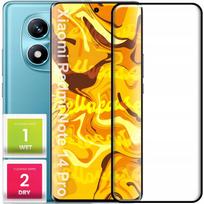 Grūdintas stiklas Xiaomi Redmi Note 14 Pro 4G/5G (pilnas 5D, lenktas, 9H)