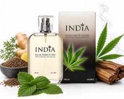Vyriškas tualetinis vanduo Hemp India 100ml, medienos aromato