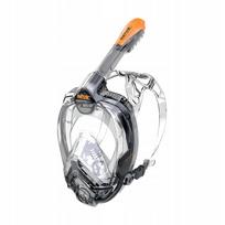 Pilno veido nardymo kaukė SEAC Libera juoda/oranžinė XS-S