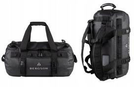 Vandeniui atsparus krepšys BERGSON NOMAD PACK 70L, juodas