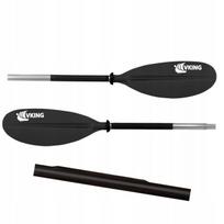 Irklavimo irklas 230 cm, juodas, LIGHT, 925 g, dviejų dalių