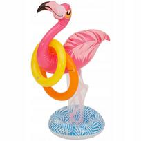 Pripučiamas flamingo žiedų metimo žaidimas 94 cm x 48 cm