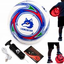 Futbolo kamuolys LED Size 5 vaikams su USB-C ir pompa