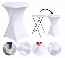 Apvali staltiesė baro ir banketo stalui, 80 cm