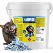 Žiurkių nuodai Ratimor Ultra Strong pasta 2,5 kg Brodifacoum