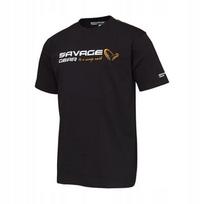 Marškinėliai Savage Gear Signature Logo Black Ink S