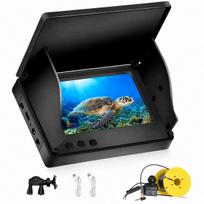 Žvejybinė kamera su 4.3" LCD ekranu, 20 m kabeliu, žuvų detektoriumi, 5Ah baterija