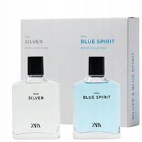 Vyriški kvepalai ZARA SILVER + BLUE SPIRIT 2 x 100 ml
