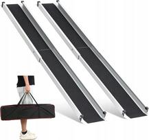 Teleskopinė rampa vežimėliams ir dviračiams 83-152 cm 270 kg laiptams