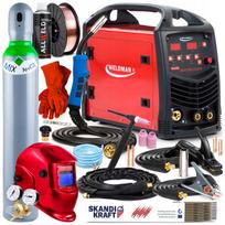 Suvirinimo aparatas WELDMAN MICRO MIG 225 SYNERGY MMA TIG IGBT 230V 220A 3IN1