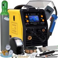 Suvirinimo aparatas MAGNUM MIG MAG Alu SYNERGY 220 3W1 200A su kauke, balionu ir viela