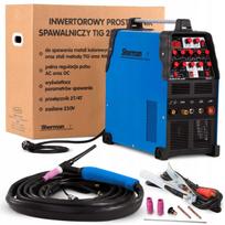 Suvirinimo aparatas SHERMAN TIG 210 AC DC PULSE MMA 200A HF IGBT, aliuminiui