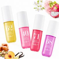 Kvapų dulksna moterims, 90 ml, vaisių aromato, kūnui ir plaukams