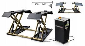 Mobilus žirklinis keltuvas TECH1200N 3,5T 1200 mm su gumomis 230V