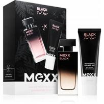 Tualetinis vanduo Mexx Black For Her 30 ml ir dušo gelis 50 ml rinkinys