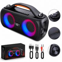 Belaidė Bluetooth kolonėlė 40W IPX5 FM TWS XBASS LED 75