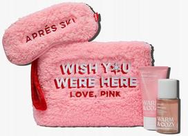 Kosmetikos maišelių rinkinys Victoria's Secret PINK Warm&Cozy su migla, losjonu ir kauke