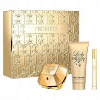 Paco Rabanne Lady Million dovanų rinkinys: EDP 80 ml + mini 5 ml + kūno losjonas 100 ml