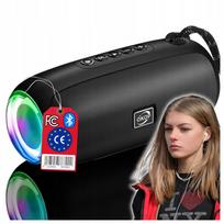 Belaidė Bluetooth kolonėlė su LED apšvietimu, galingu žemų dažnių garsu ir RGB spalvomis