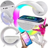 Bluetooth kolonėlė su belaidžiu indukciniu įkrovikliu ir RGB pašvietimu PRO