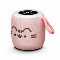 Bluetooth kolonėlė Pusheen Pink su RGB apšvietimu, USB-C, SD, LED