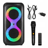 Bluetooth garsiakalbis karaoke Manta ERIS su mikrofonu ir nuotolinio valdymo pultu