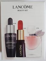 Veido serumo, lūpų dažų ir parfumuoto vandens rinkinys Lancome Advanced Genifique miniatiūros