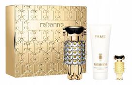Kvepalų rinkinys moterims Rabanne Fame EDP 80ml su balzamu ir miniatiūra