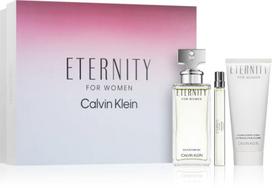 Rinkinys moterims Calvin Klein Eternity losjonas 100 ml + EDP 10 ml + EDP 100 ml