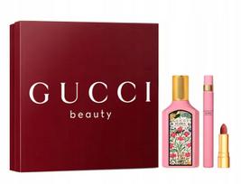 Parfumuotas vanduo Gucci Flora Gorgeous Gardenia 50 ml + 10 ml ir lūpų dažai dovanų rinkinys