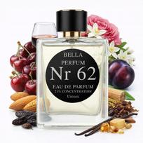 Unisex kvepalai Bella Perfum No. 62, 50 ml, 21%, vyšnių, migdolų ir vanilės aromatas