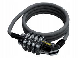 Dviračio spyna Onguard Terrier Combo 7 8062 kabelis, 210 cm