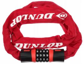 Dviračio spynelė su grandine Dunlop 90 cm raudona