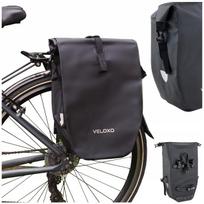 Dviračio krepšys VELOXO Adventure Pro vandeniui atsparus 25L juodas galiniam bagažinei