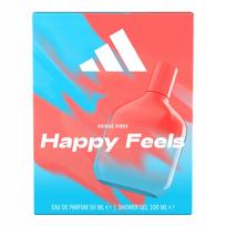 Dovanų rinkinys Adidas Vibes Happy Feels, edp 50ml + dušo gelis 100ml