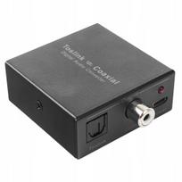 Koaksialinis audio keitiklis į Toslink SPDiF OPTICAL, dvikryptis, 2x RCA