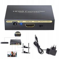 Garso ekstraktorius su HDMI į Toslink SPDIF ir Cinch