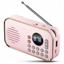 Nešiojama retro Bluetooth kolonėlė su FM radiju, USB, SD, AUX, įkraunama