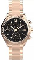 Moteriškas laikrodis Timex TW2W20100 Chrono rožinis auksas juodas 38mm