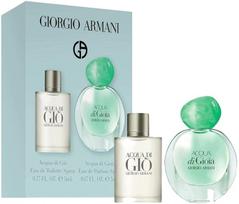 Kvapų rinkinys GIORGIO ARMANI ACQUA DI GIO POUR HOMME ir ACQUA DI GIOIA 5ml + 5ml