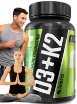 Vitaminas D3 + K2 Muscle Care D3+K2, 90 tabletės