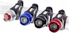 Dviračio žibintų rinkinys RUBY DIAMOND LED HJ-016 priekinis ir galinis su baterijomis