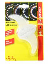 Dviračio stipinų apšvietimas 7 LED 12 dizainų PROFEX