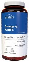 Maisto papildas Vitaler's Omega-3 Forte EPA DHA, 120 kaps.