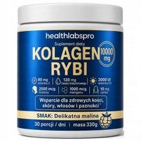 Jūrinis žuvų kolagenas gėrimui, aviečių skonio, Health Labs Pro